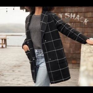 Marine Layer Windowpane Coat